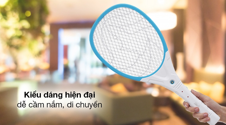 Vợt muỗi Comet có kiểu dáng gọn nhẹ, dễ cầm nắm