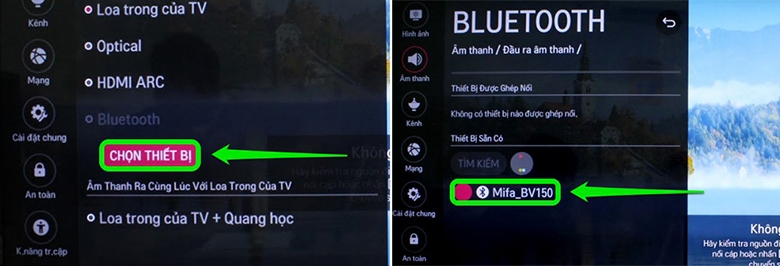 Tìm và kết nối với micro