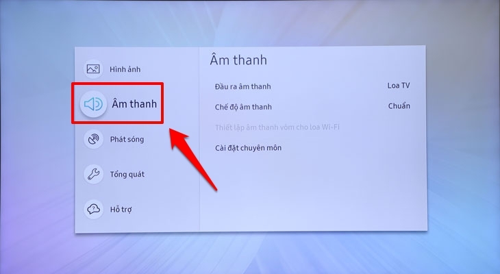 Điều chỉnh âm thanh