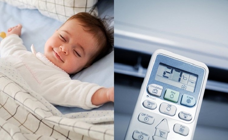 Bật điều hoà ở mức nhiệt phù hợp