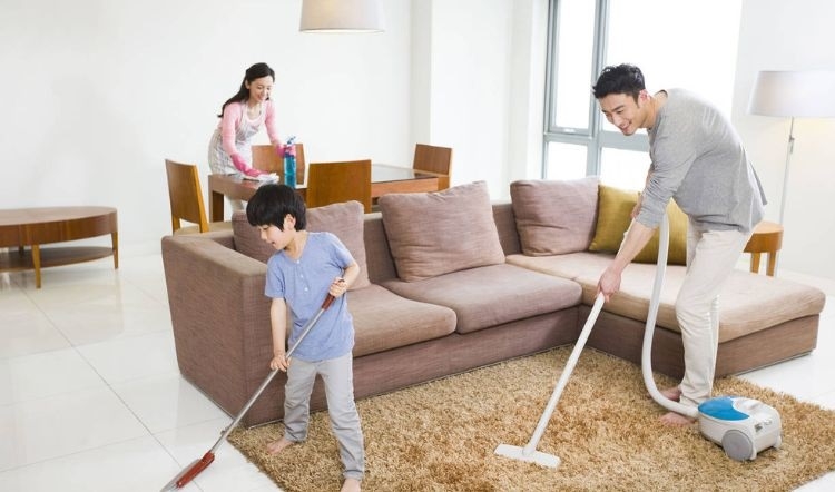 Giữ phòng thoáng khí, sạch bụi