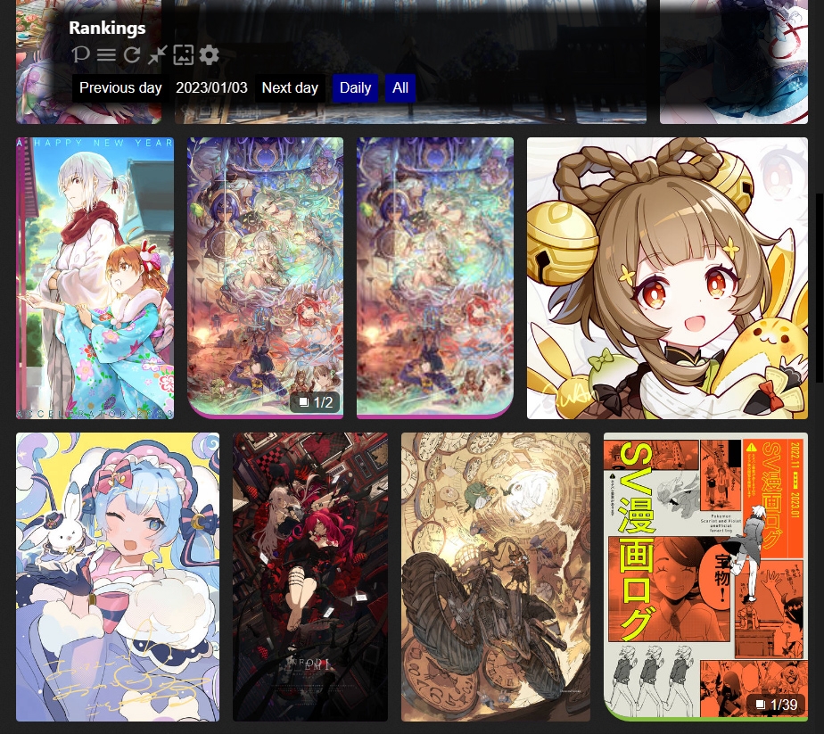 Người dùng có thể gửi tác phẩm lên Pixiv