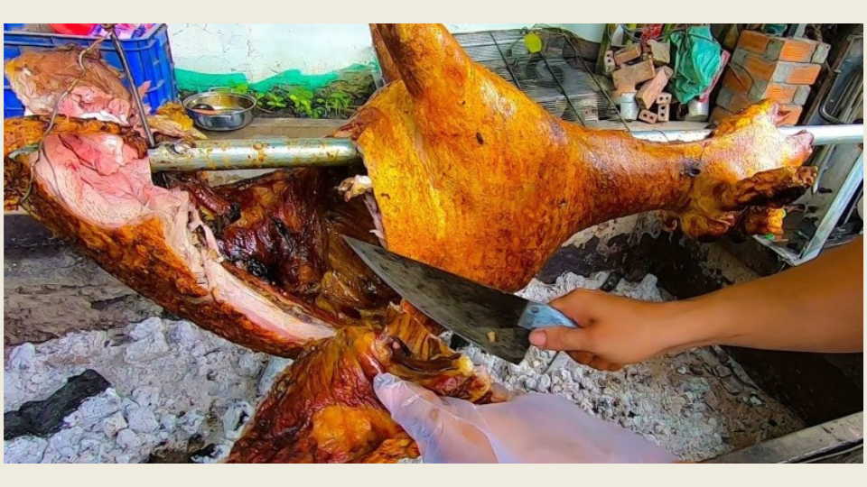 Dê nướng nguyên con