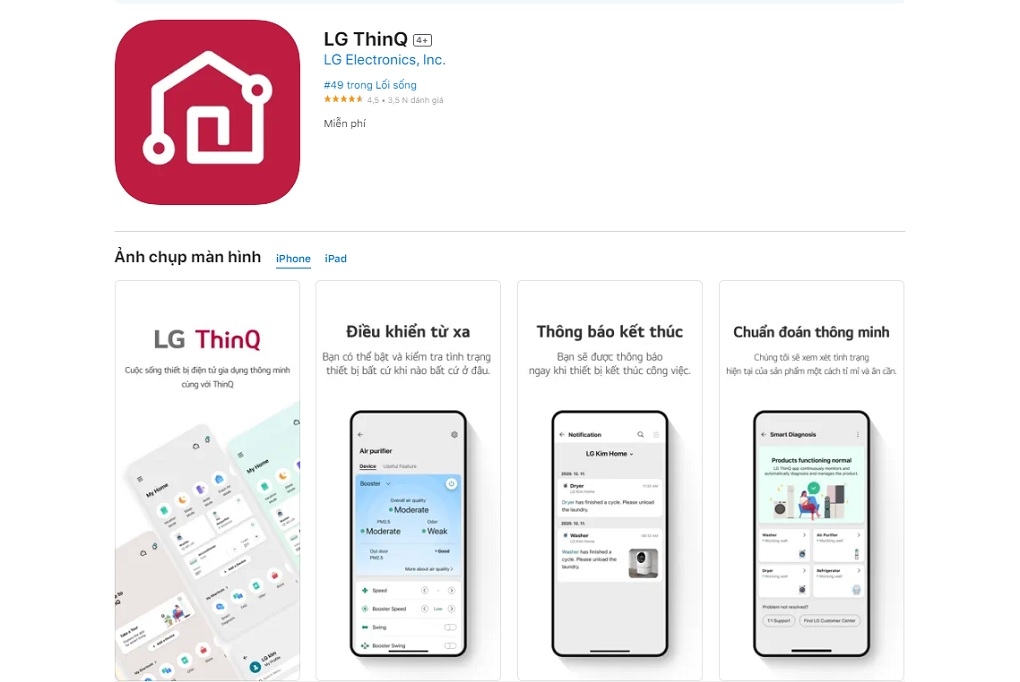 Smart Diagnosis là gì? Cách dùng tính năng Smart Diagnosis trên máy lạnh LG 2