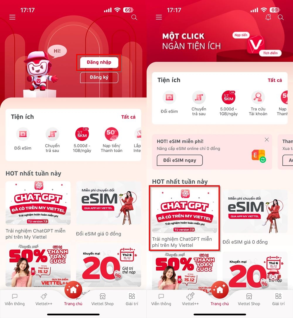 Cách sử dụng ChatGPT trên My Viettel 2