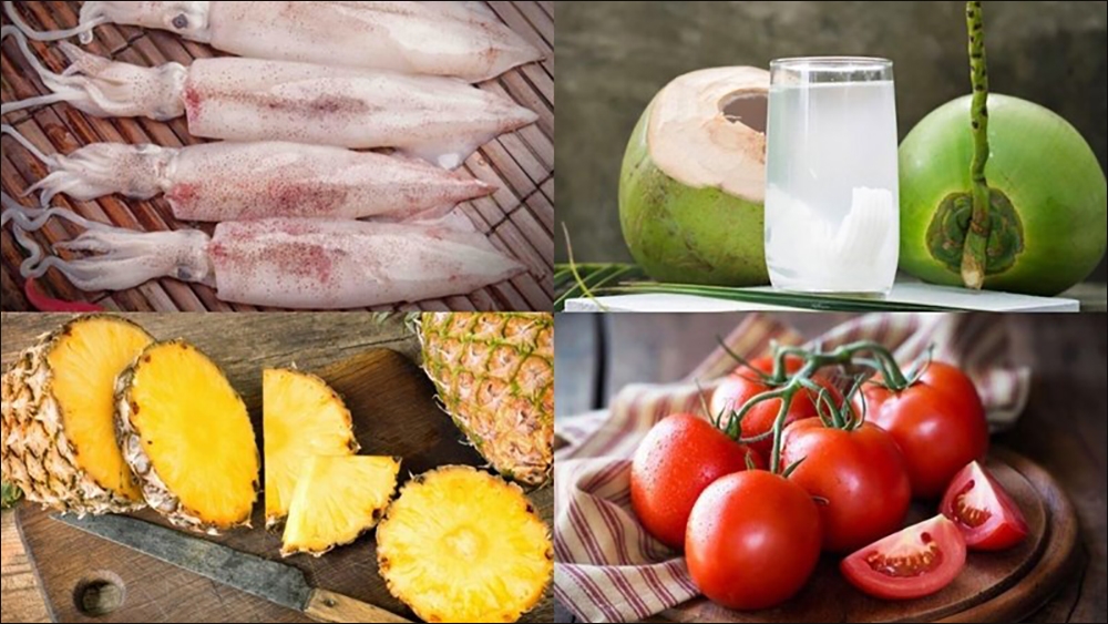 Nguyên liệu để làm món lẩu mực