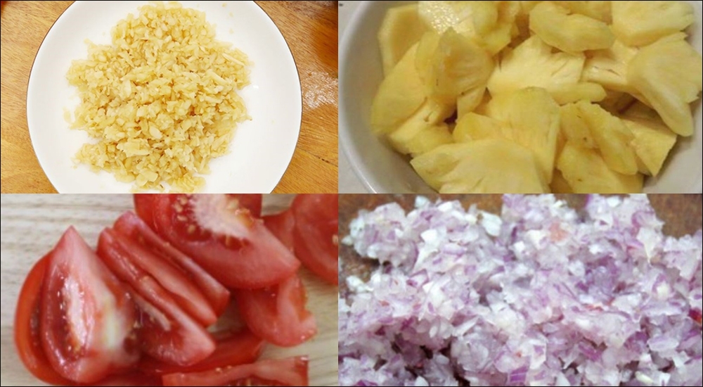 Sơ chế nguyên liệu nấu lẩu mực