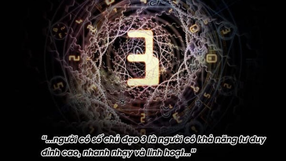 Số chủ đạo 3 mang tính sáng tạo và tư duy