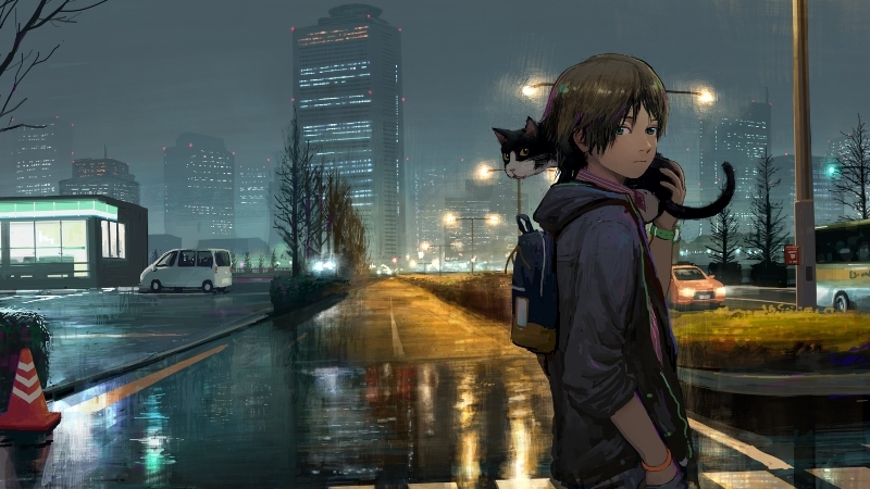 Hình nền anime nam dễ thương, nhẹ nhàng 4