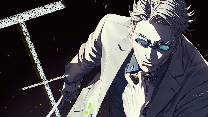 Hình nền anime nam đen trắng 6