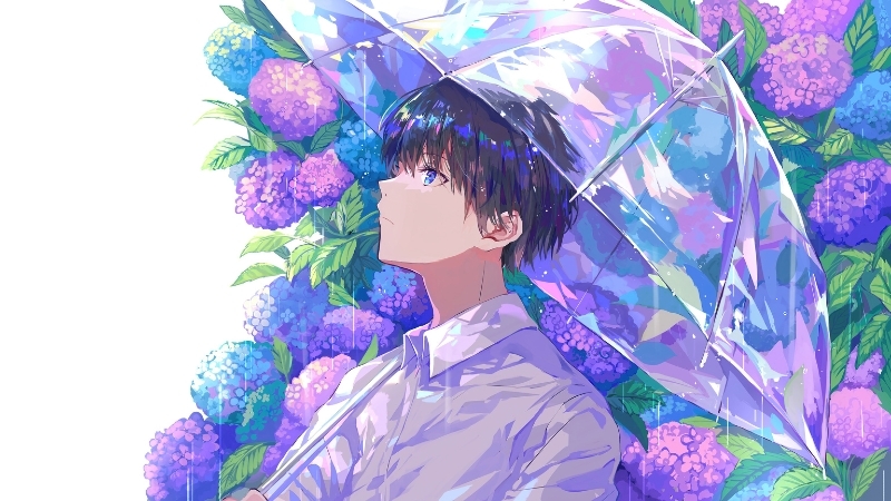 Hình nền anime nam dễ thương, nhẹ nhàng 2