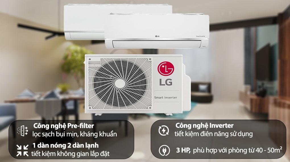 Máy lạnh công suất 3 HP: Hiệu suất mạnh mẽ cho không gian rộng rãi trên 40m2 1