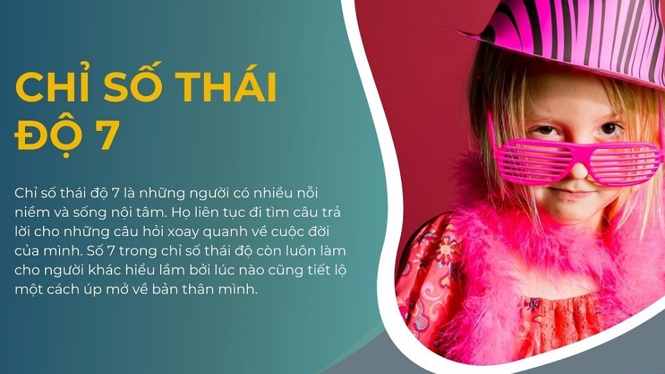 Thần số học số 7 trong chỉ số thái độ