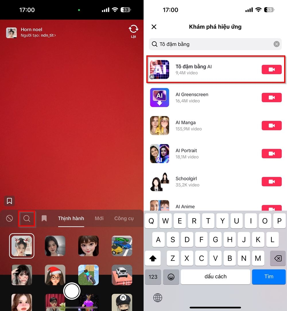 Cách sử dụng hiệu ứng mở rộng ảnh AI trên TikTok 2