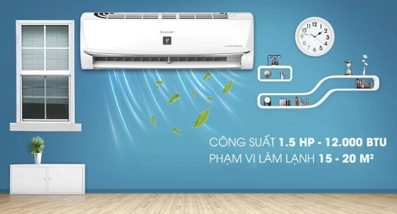 Máy lạnh Sharp Inverter 1.5 HP AH-X12XEW hình 1