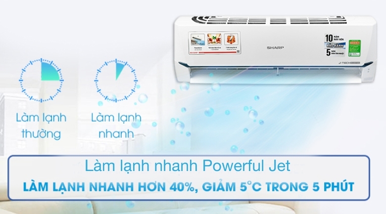 Máy lạnh Sharp Inverter 1.5 HP AH-X12XEW hình 3
