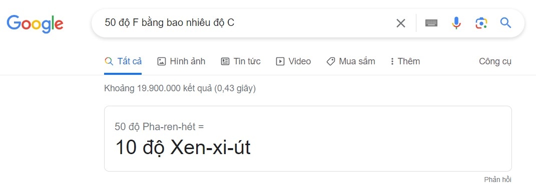 Chuyển từ độ F sang độ C hình 5