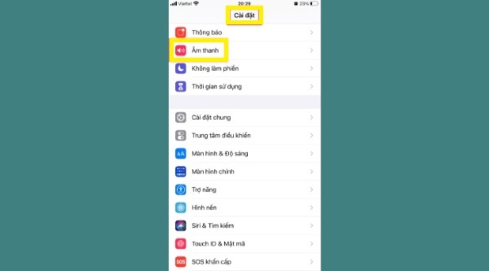 Nhấn chọn mục “Nhạc chuông” và lựa chọn bài hát vừa được tải về