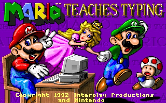 Mario Teaches Typing do Nintendo và Interplay Ent. hợp tác sản xuất
