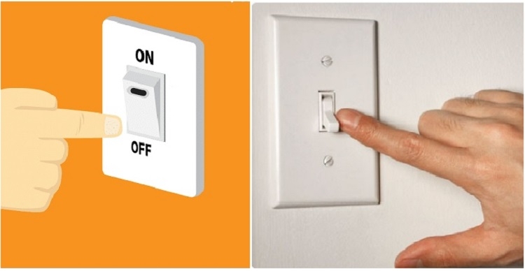 Bật điều hoà Panasonic bằng aptomat hoặc cầu dao điện riêng