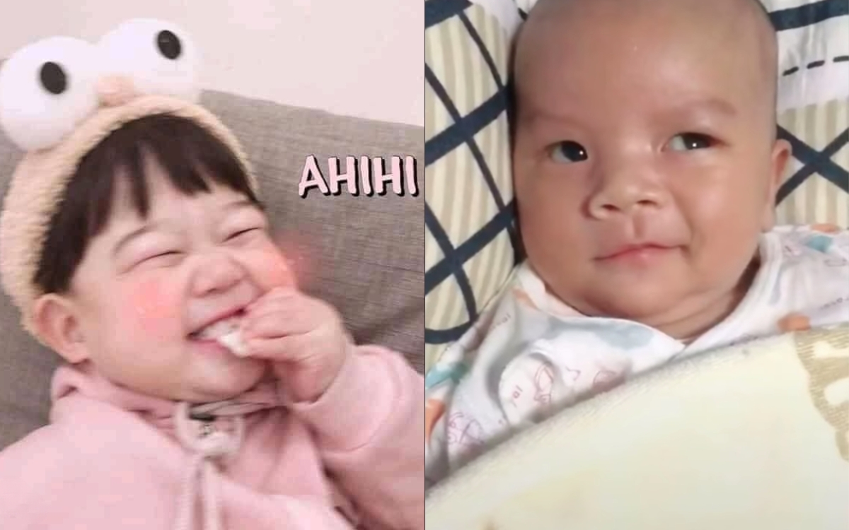 Meme em bé cười 2
