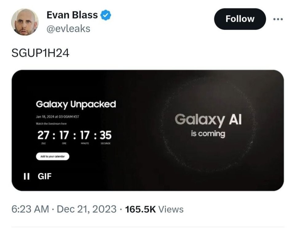 Sự kiện ra mắt dòng Galaxy S24