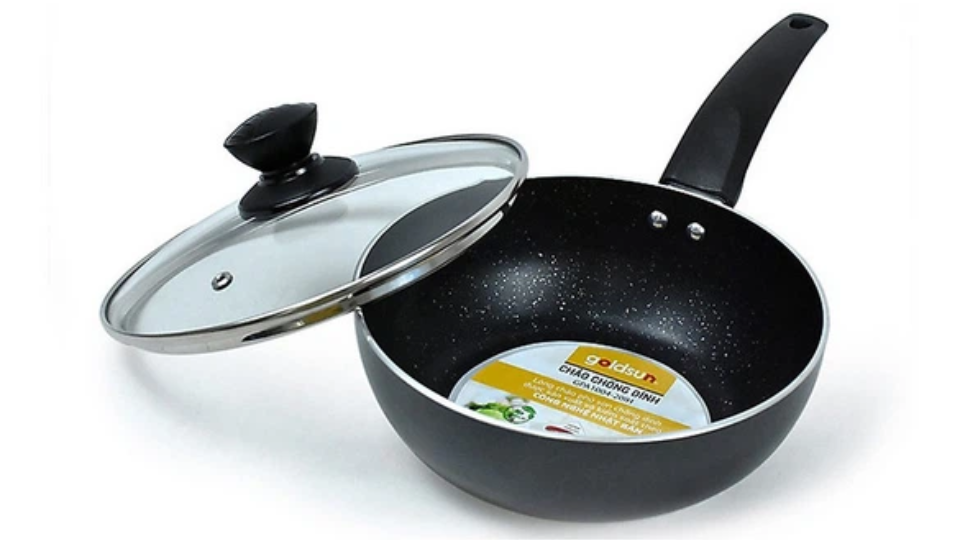 Chảo nhôm sâu lòng chống dính đáy 20cm Goldsun GPA1004-20IH