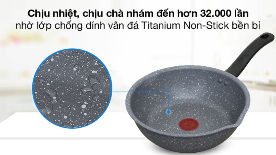 Chảo nhôm chống dính từ 28cm Tefal Cook Healthy G1348695