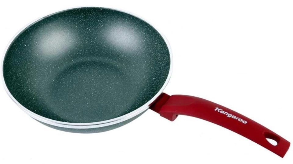 Chảo nhôm sâu chống dính vân đá đáy từ 28cm Kangaroo KG655M