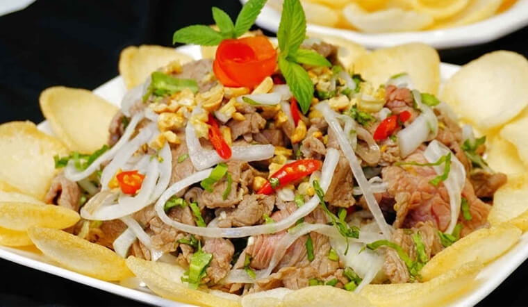 Gỏi bò bóp thấu