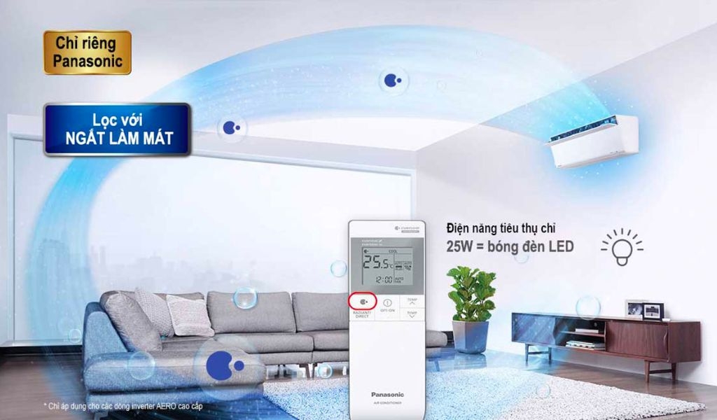 Tìm hiểu máy lạnh panasonic inverter 1 HP CU/CS-XU9UKH-8 có công nghệ và tính năng gì nổi bật 3