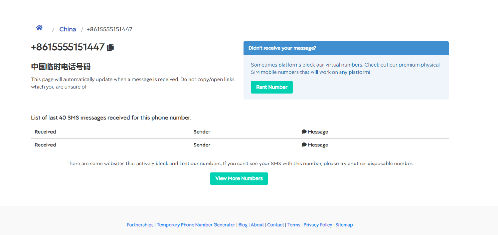 số điện thoại trung quốc 1