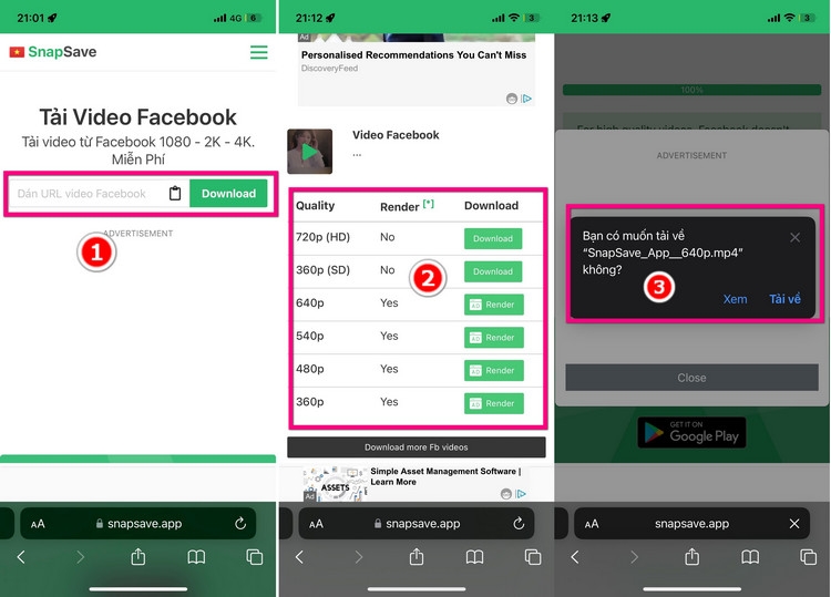 Tải video Facebook về iPhone không cần ứng dụng (2)