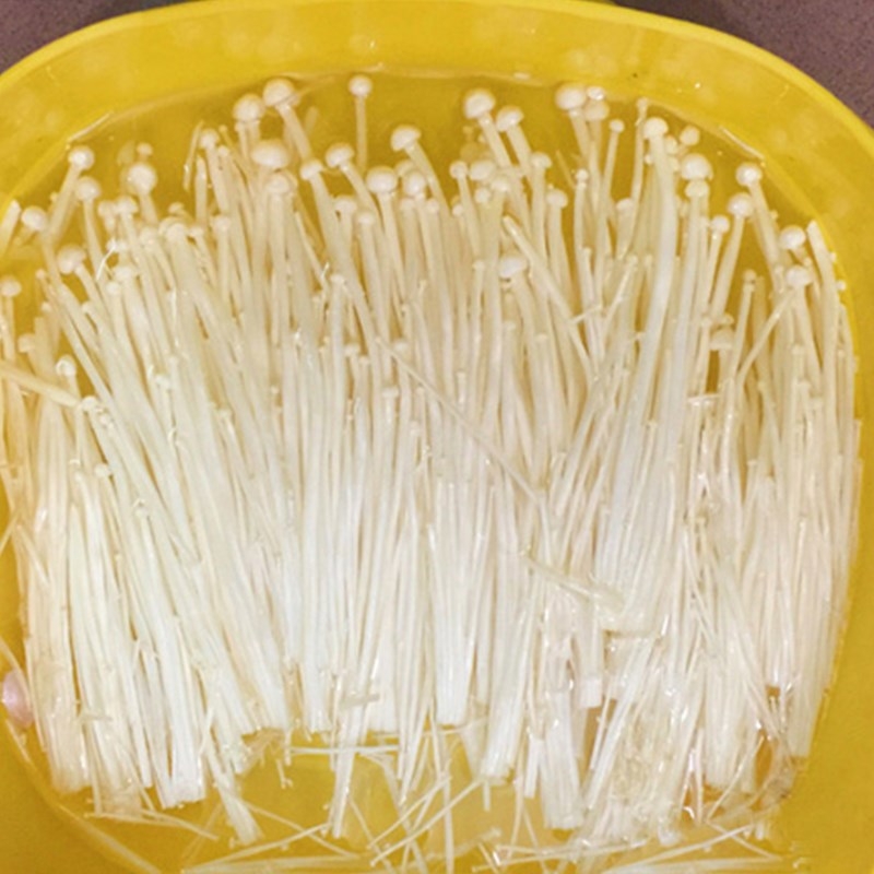 Sơ chế nấm kim châm