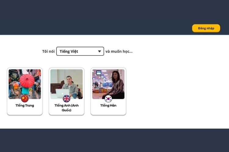 đăng ký hoặc đăng nhập memrise
