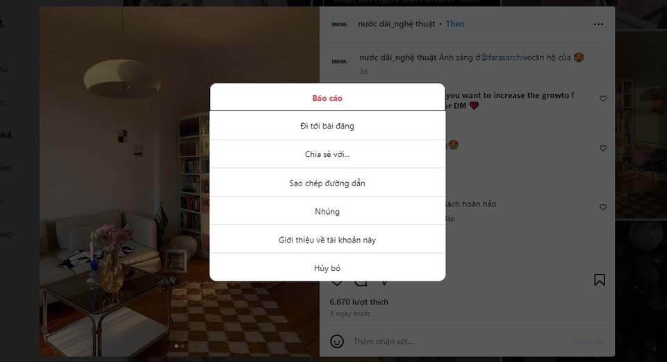 Nhấn chọn "Sao chép đường dẫn"