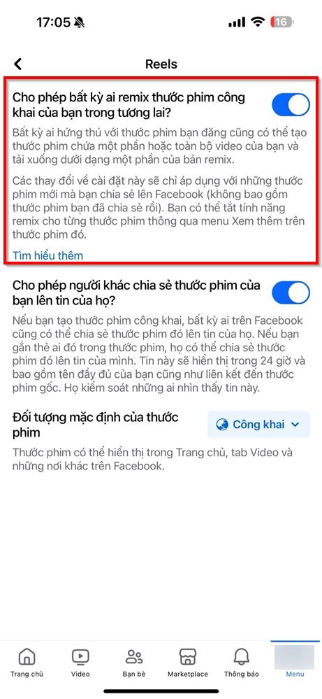 Cách chặn không cho người khác remix thước phim của mình 3