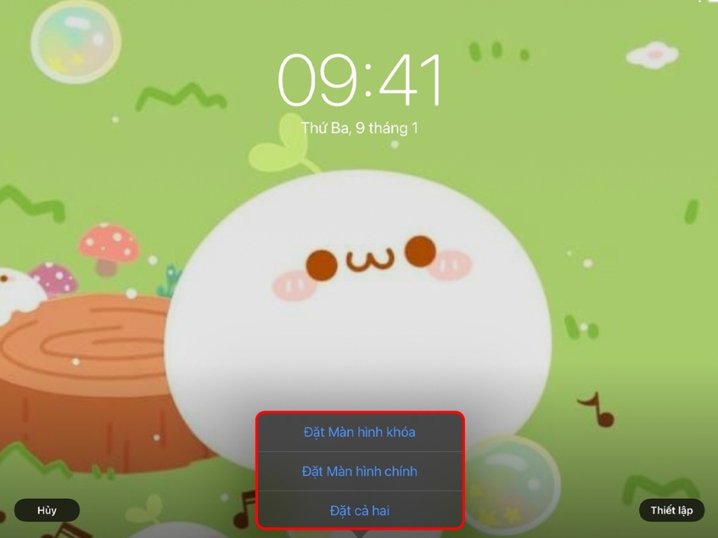 Thay đổi hình nền màn hình iPad trong Cài đặt 3