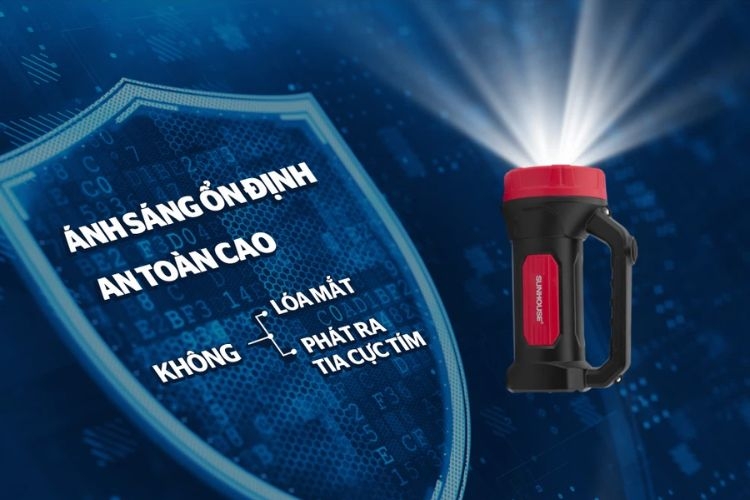Đèn pin Sunhouse có nhiều kiểu dáng thích hợp với nhu cầu người dùng