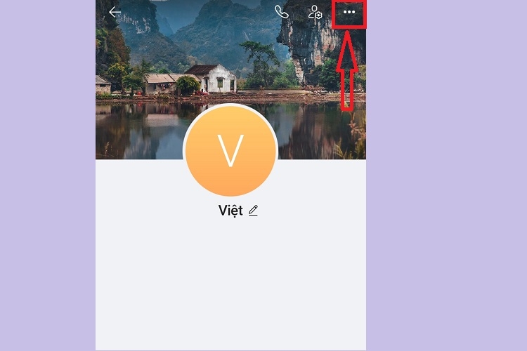 Chọn biểu tượng ba chấm trên trang cá nhân của người muốn đánh dấu