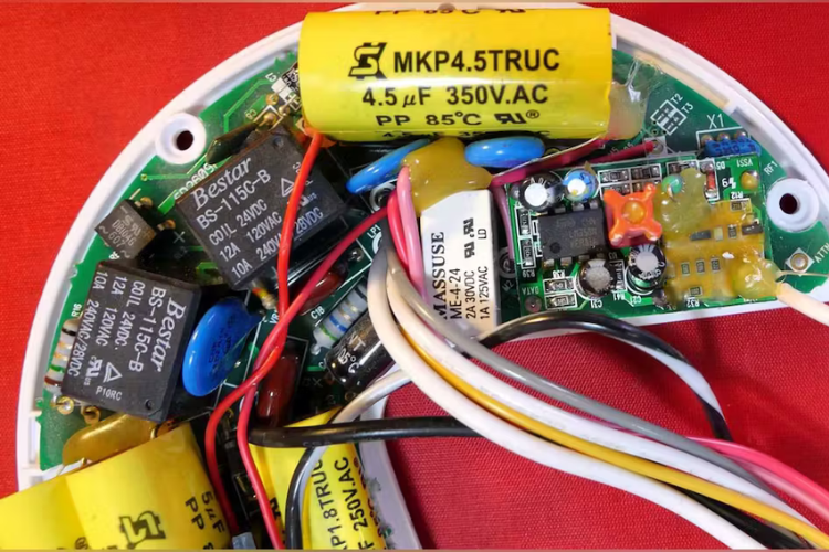 Khi quạt không hoạt động, rất có thể tụ điện đã bị hỏng