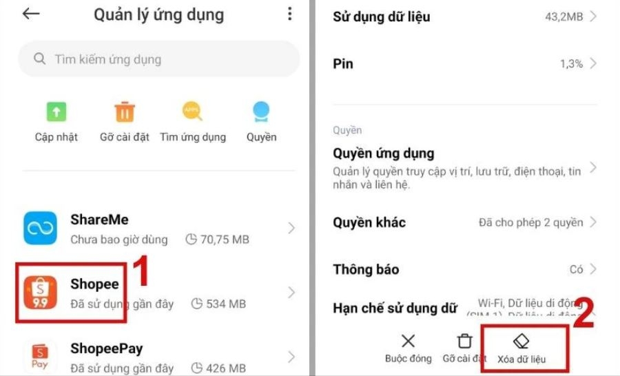 Lỗi F02 Shopee là gì 5