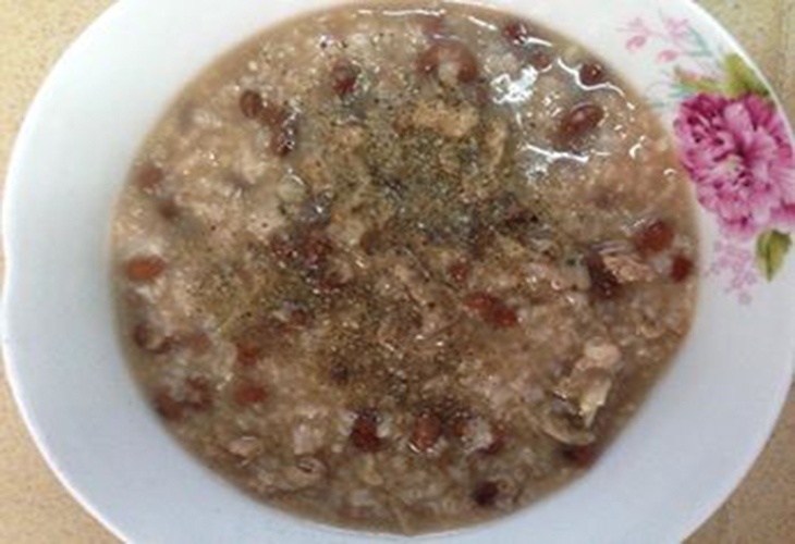 thành phẩm cháo đậu đỏ thịt băm