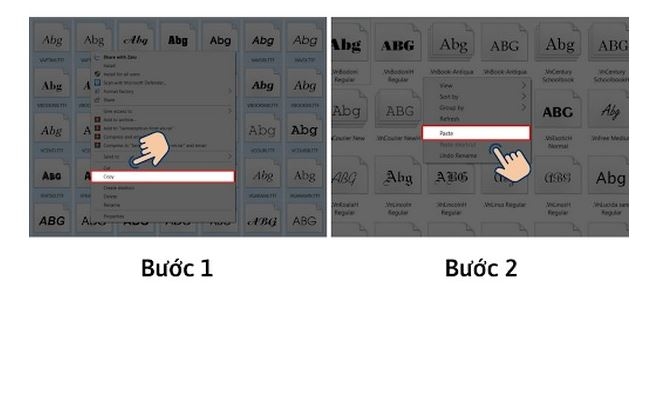 font chữ không chân 12