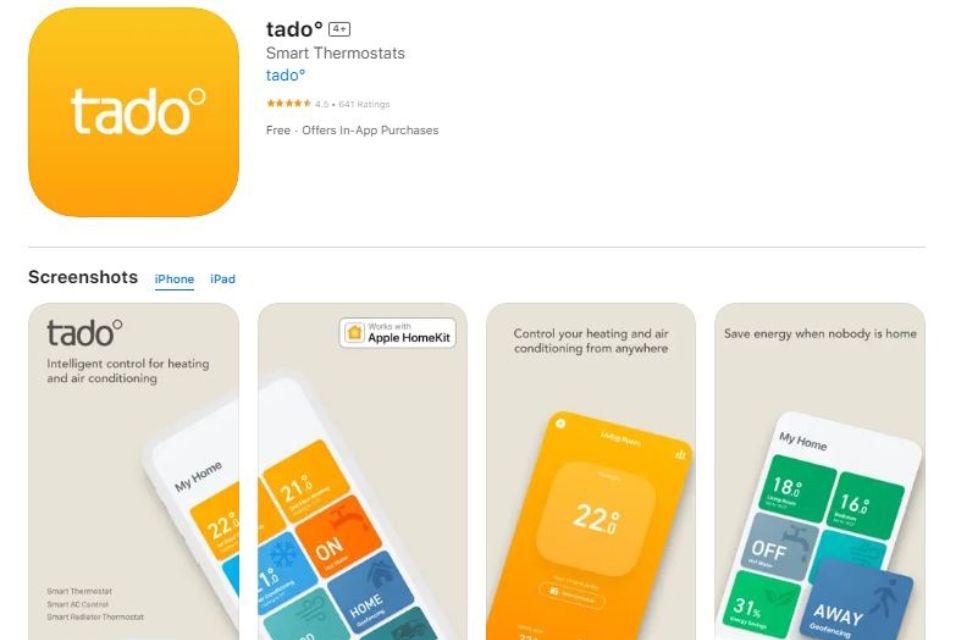 bo dieu khien tado cooling ket noi dien thoai ios