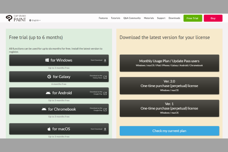 Cách tải Clip Studio Paint cho máy tính