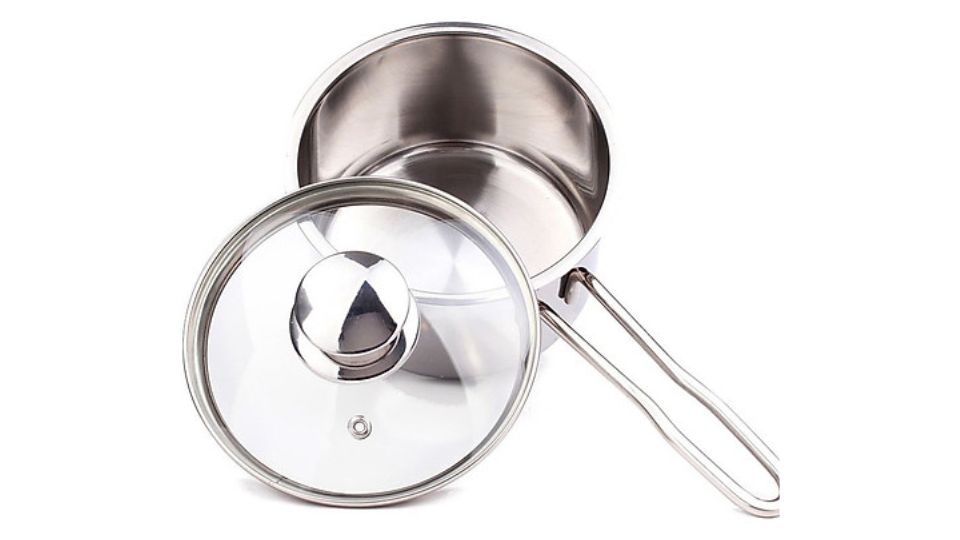 Nồi quánh inox 3 đáy nắp kính 12 cm Fivestar Q12-3DG