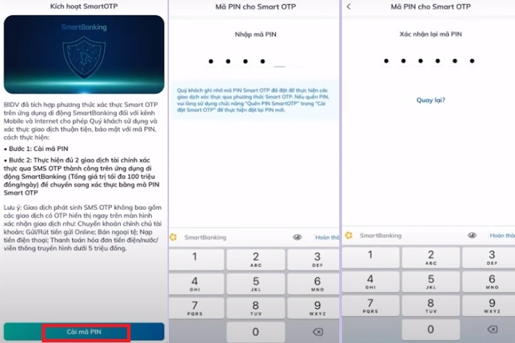 Cài đặt và kích hoạt mã OTP