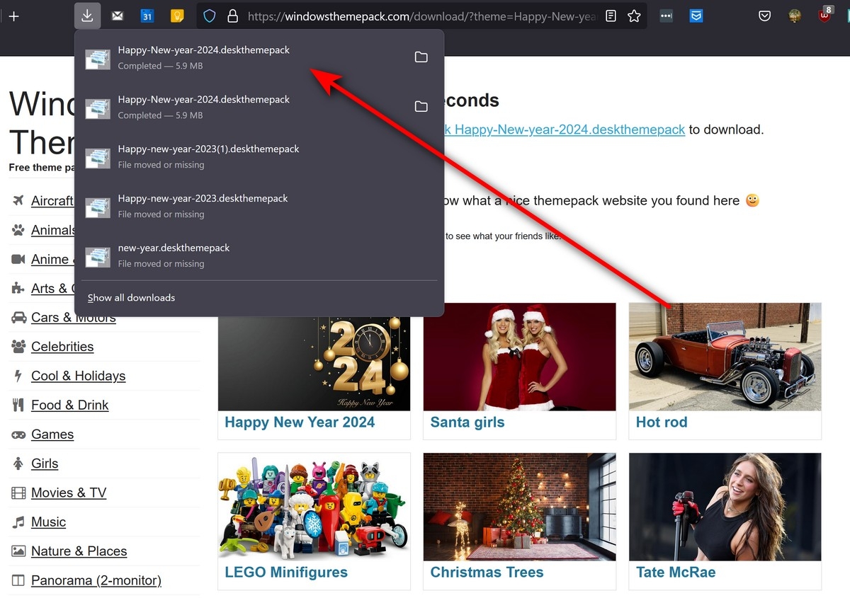 cách cài theme tết dương lịch 2024 cho laptop 0cách cài theme tết dương lịch 2024 cho laptop - hình 3