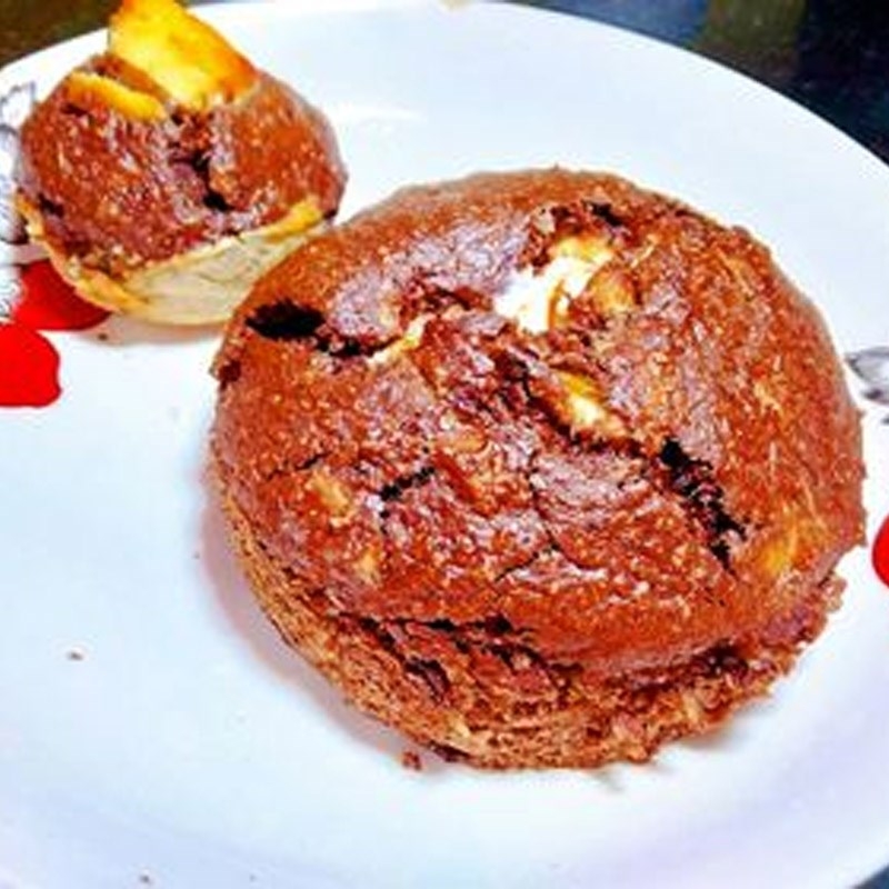 thành phẩm Bánh chuối yến mạch cacao phô mai
